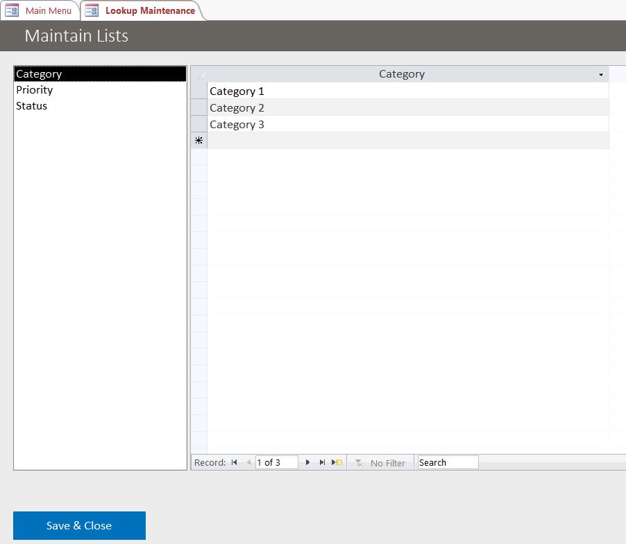 Marriage and Family Therapist Help Desk Ticket Tracking Template | Tracking Database